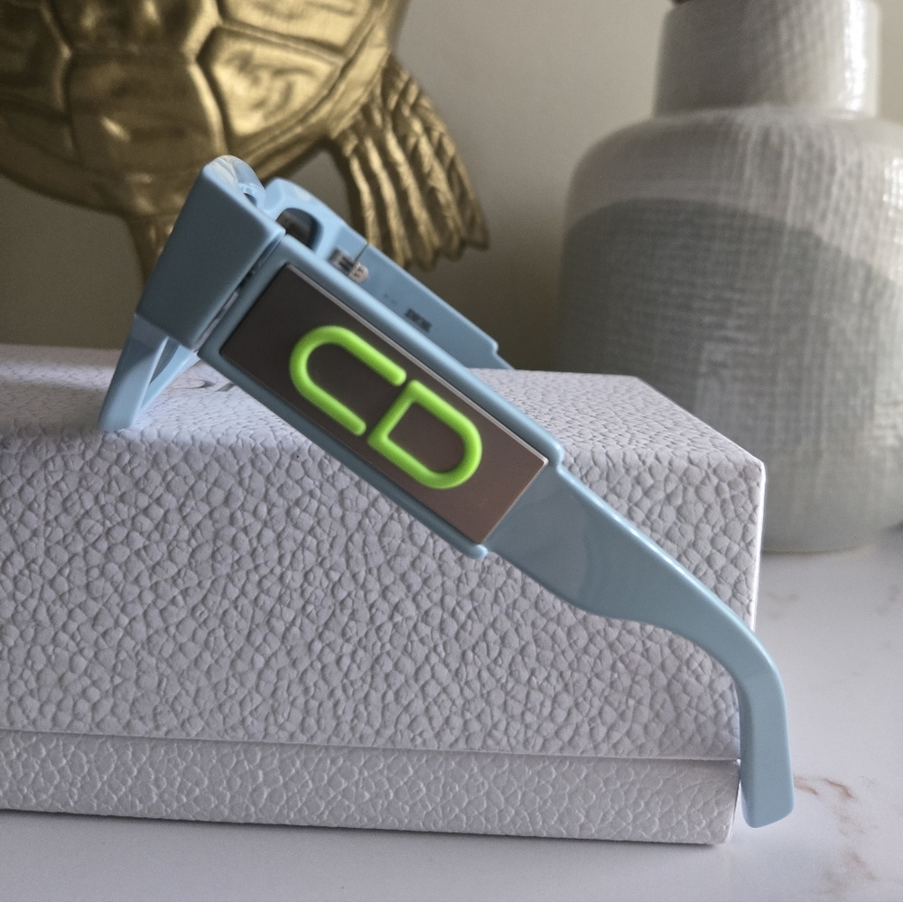 NIB Christian Dior CD SU Square Blue Sunglasses 599$ Retail - Picture 4 of 10